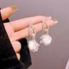 Korean Version Exaggerated Unique Personality High Sense Light Luxury Flower Large Earrings Women'S Fashion Foreign Style Versatile Earrings Earrings