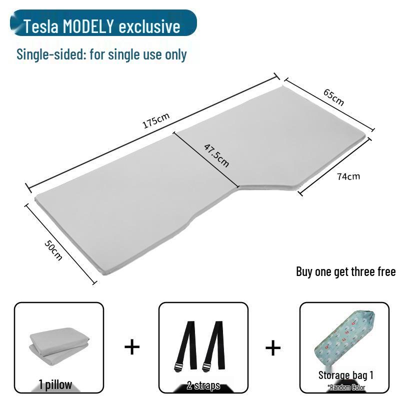 Tesla Model Y Rear Seat Foldable Mattress for Travel & Camping