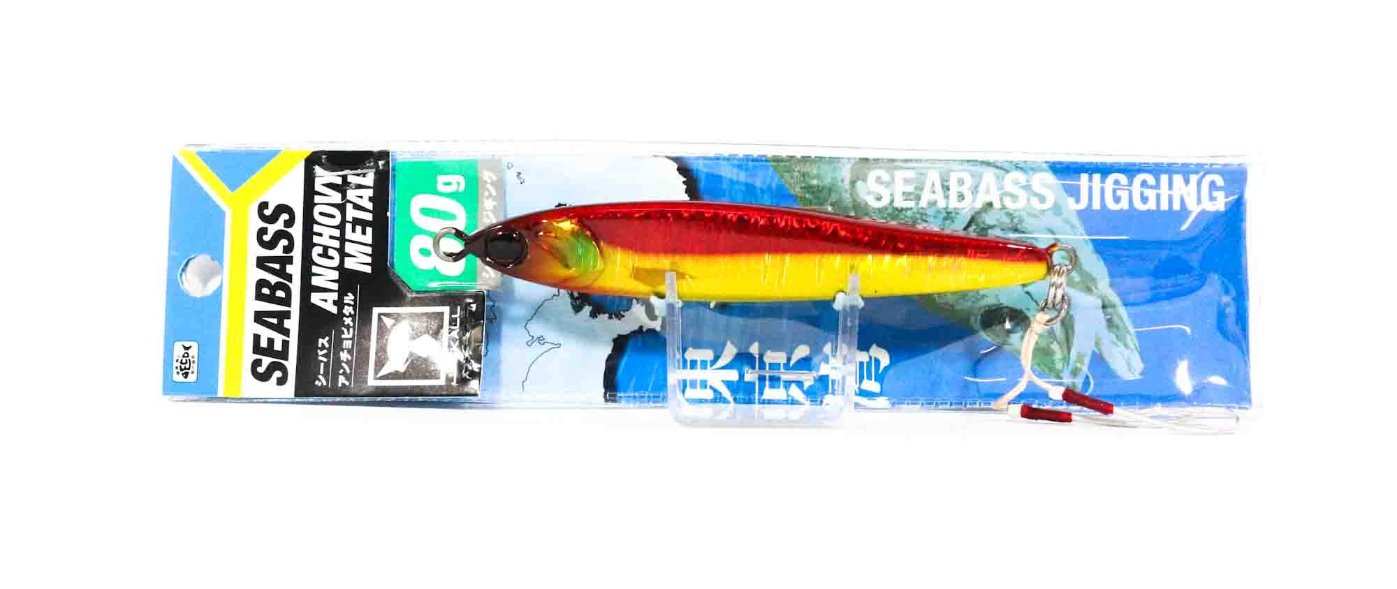 

JACKALL Metal Jig Sea Bass Anchovy Metal 98mm 80g Red Sardine Lure