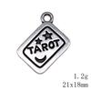 Christmas Decorations Charms For Necklace Friendship Puzzle Game Card Tarot Charms Pendant Home Garden Male Pendant