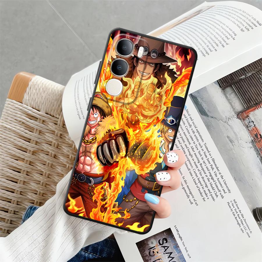 

Крутой чехол-бампер с Луффи и Эйсом для Vivo V27 Y50 Y95 V29 Y53S Y52S Y93 V21E V23 Y75 Y81 V25 V30 Y51S Y78 Y71 Y91 vivo V27