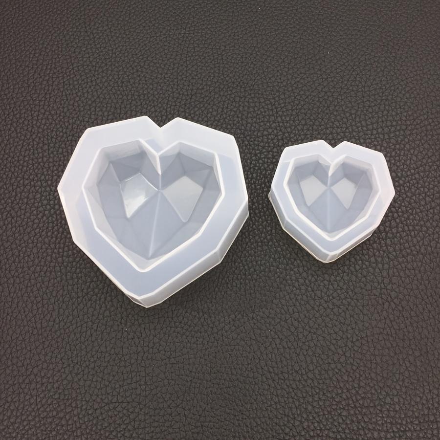 Resin Casting Molds Geometric 3D Heart-Shaped Silicone Mold Candle Soap Making Candle Supplies Valentine'S Day Mold