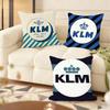 Kim R-Royal Dutch Airlines Cushion Cover Soft Short Plush Pillow Cover Smooth Cozy Texture Aesthetic Cushion Case Home Decor