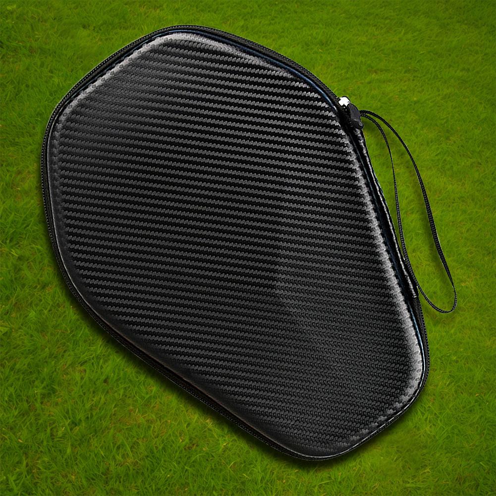 Pingpong Paddle Storage Bag with Hand Strap Hard Shell Ping Pong Racket Paddle Cover Bag for 2 Paddles & Multiple Balls