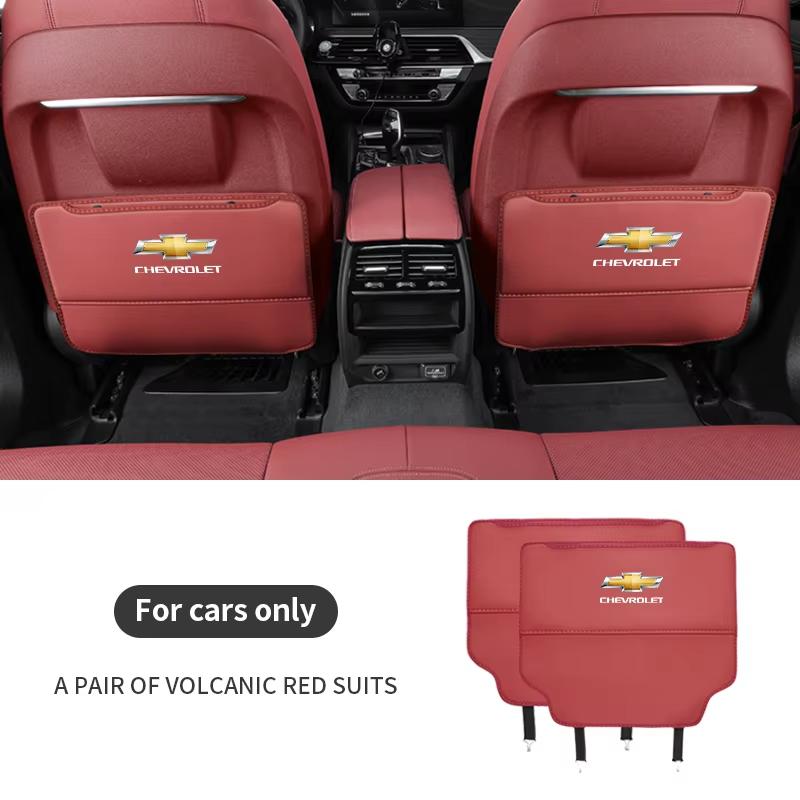 Chevrolet Aveo Bolt Onix Cruze Spark Cavalier RS Colorado Lacetti Tracker Silverado Traverse Autositz Rückseite Aufbewahrung Anti-Tritt-Matte