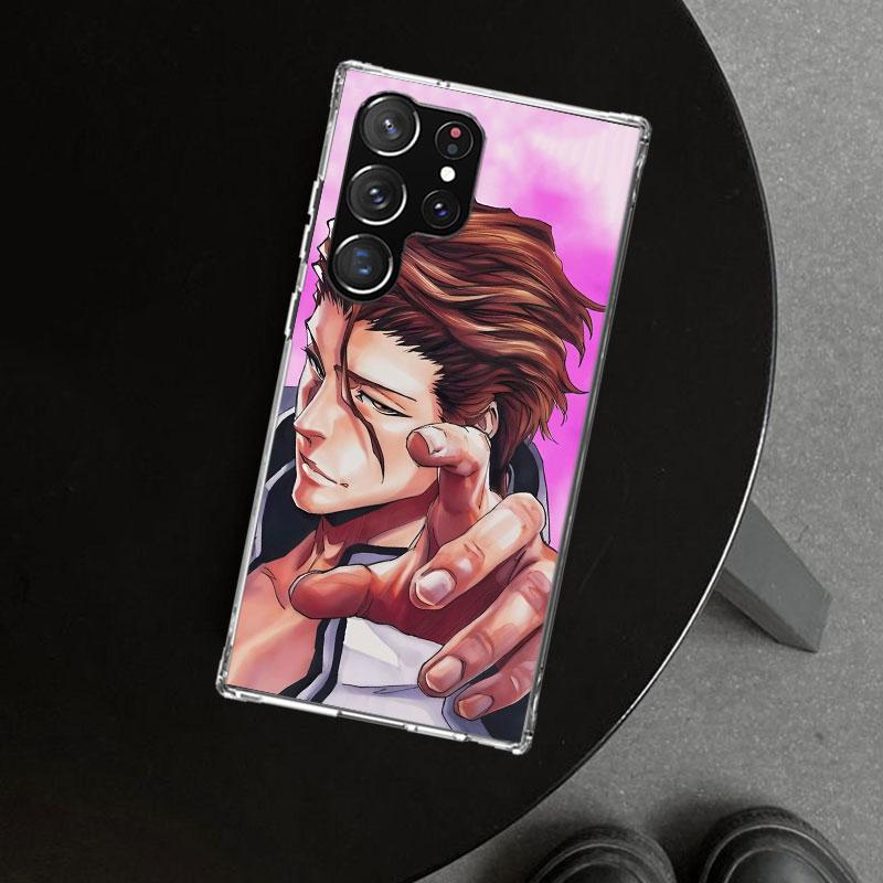 

Айзен Соуске Bleach Чехол для телефона для Samsung Galaxy S26 S25 Edge S24 S23 Ultra S22 Plus S21 FE S20 + Художественный Индивидуальный Fundas Samsung S23 Ultra