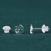 Clear Resin Earrings with Soft Glue & Invisible Ear Care for Students