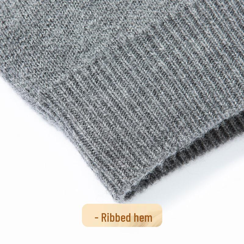 Men's Thickened V-Neck Merino Wool Cardigan