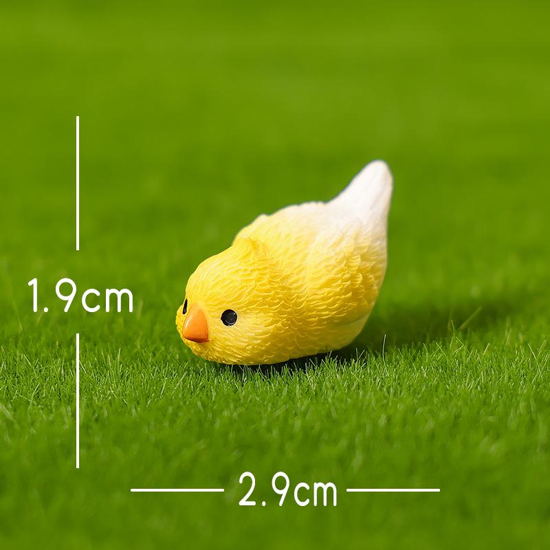 Micro Landscape Ornaments, Cute Simulated Little Parrots, Home Desktop Resin Craft Decorative Small Ornaments Accessories