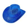 Funny Party Hats Cowgirl Hat Glitter Trims Ladies Cowboy Hats for Womens Metalic Disco Cowgirl Hat Glow Hats