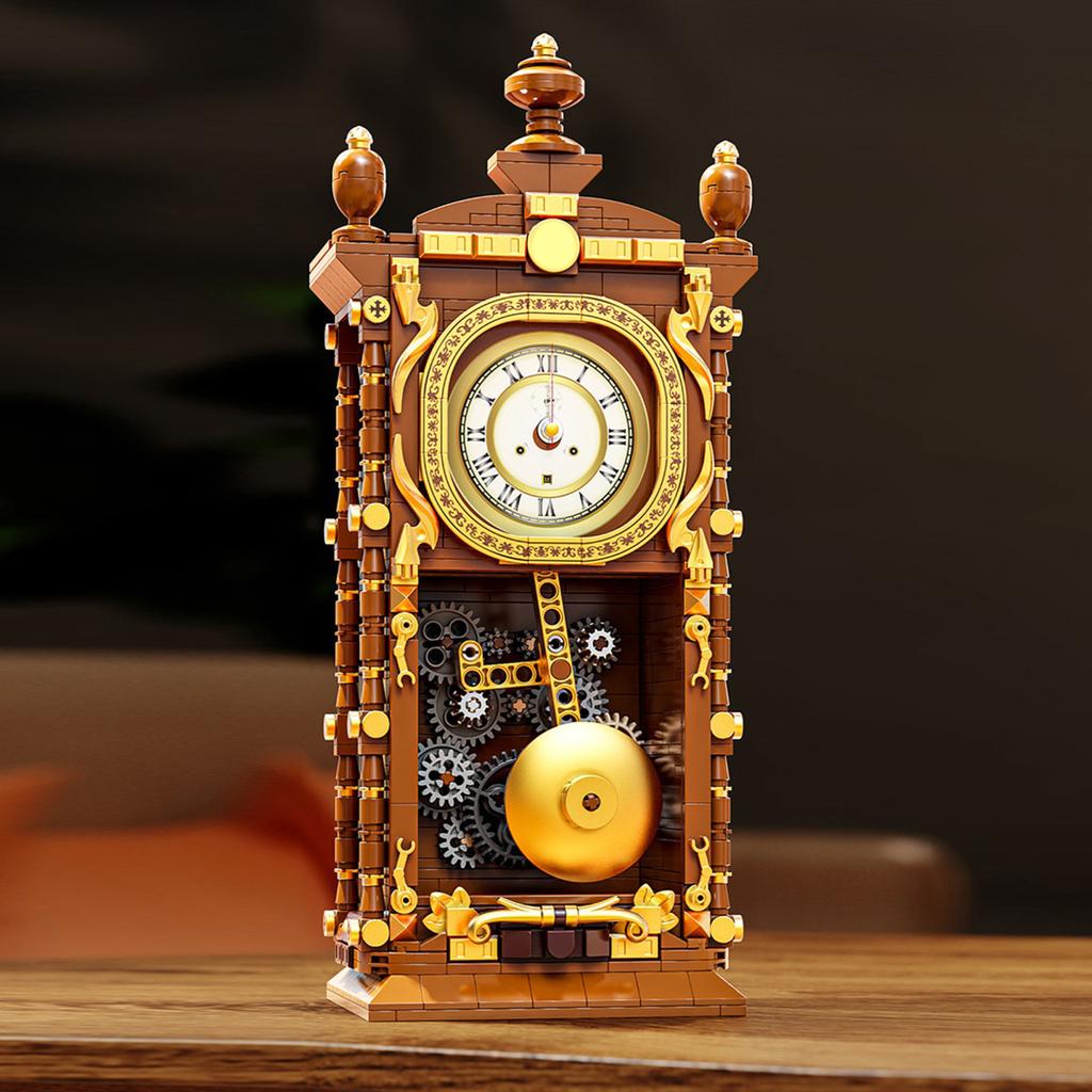 Nostalgic And Retro PendulumClock Generator Compatible With  Building Block Models, Assembly Toys, Ornaments, And Gifts For Men And Women