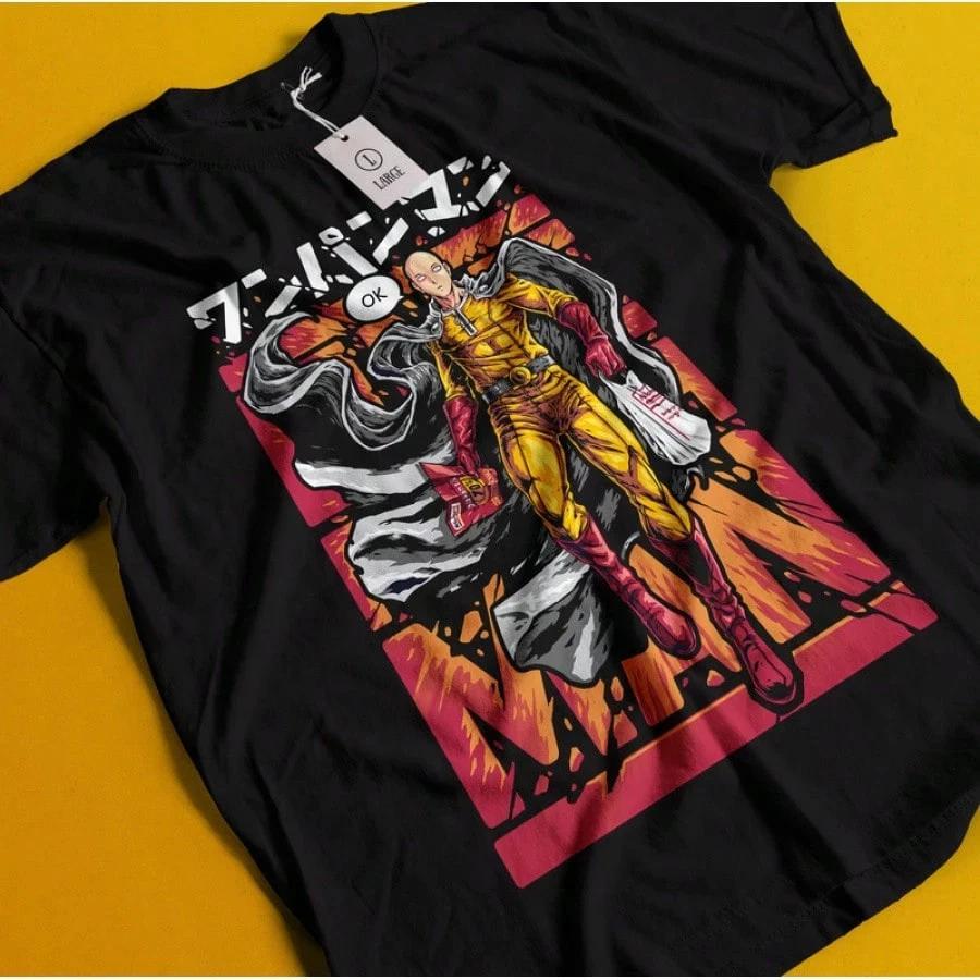 Anime Wibu One Punch Unisex Saitama TShirt V35 S