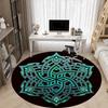 1 Stück Mandala-Muster Runder Teppich für Büro, unter Bürostühlen, Schlafzimmer, Wohnzimmer, Heimdekoration, Raumdeko, In verschiedenen Größen erhältlich