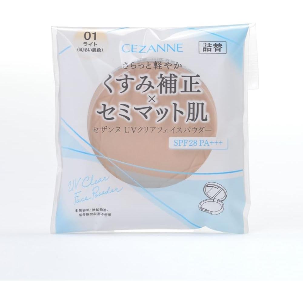 Cezanne Uv Clear Face Powder Refill 01 Light 10g 01 Light