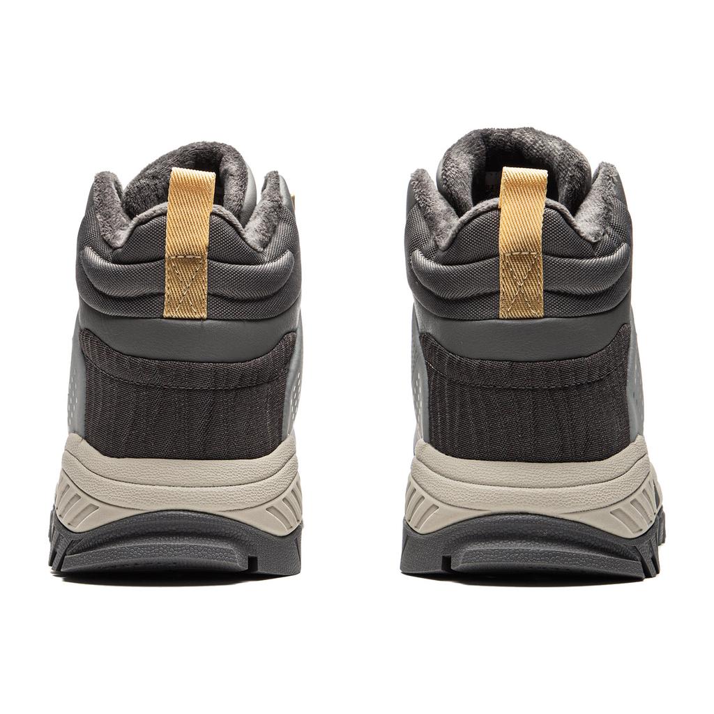 Li Ning Dominant Tiger Slip Resistant Height Increasing Thermal Rebound Mid top Casual Shoes Men's Gray AGLU091-3