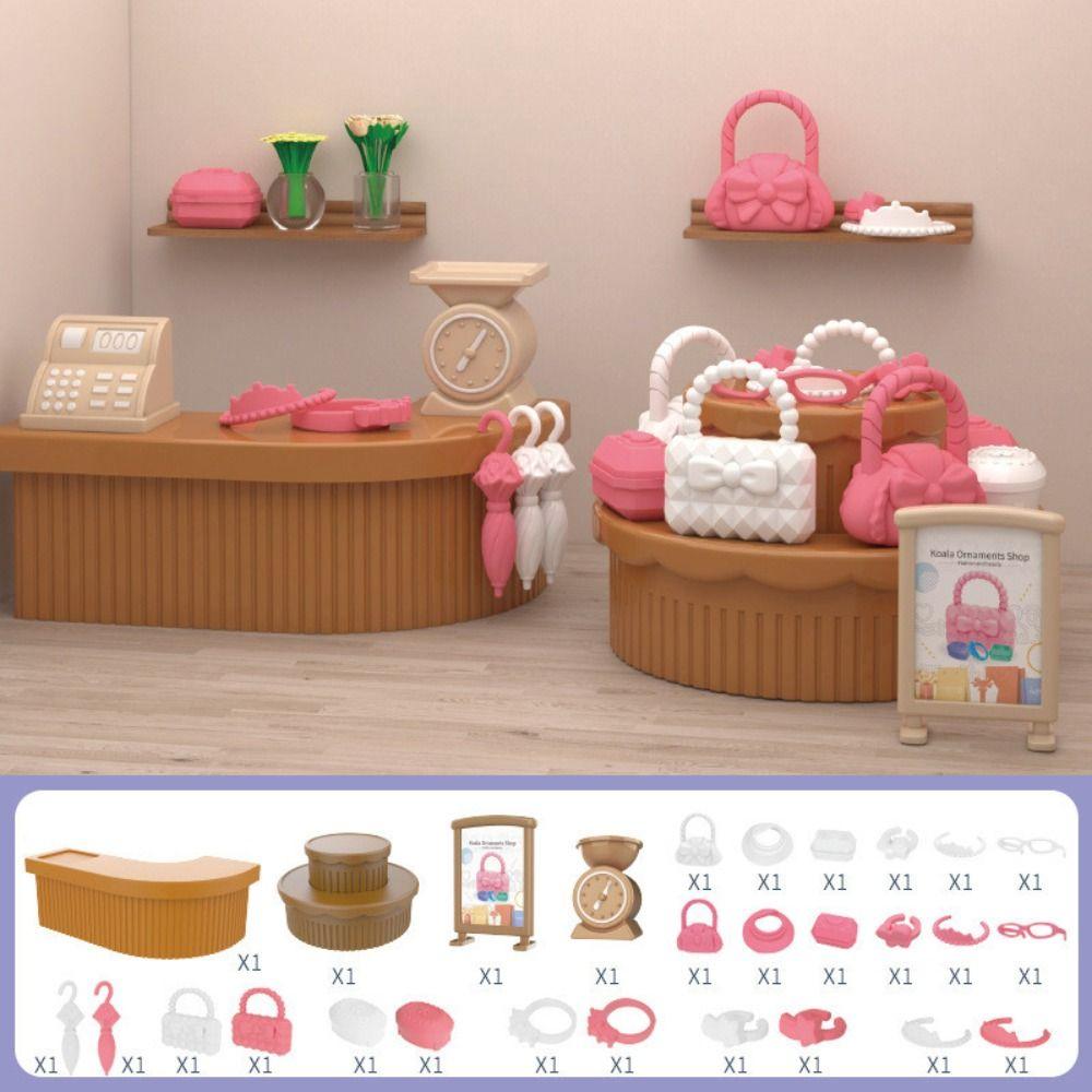 Micro Model Dollhouse Furniture Bedroom Living Mini Furniture Toys Miniature Furniture  Girl Gift