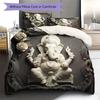 3D carved Pattern Bedding Quilt Set Quilt Cover Pillowcase Home Decoration Birthday Gift (1 * duvet cover + 2 * pillowcase, without core)
