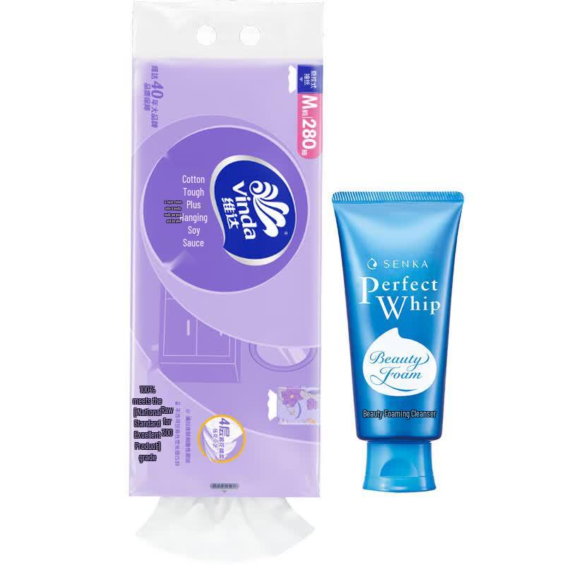 Vinda Hanging Tissue & Senka Cleanser Bundle