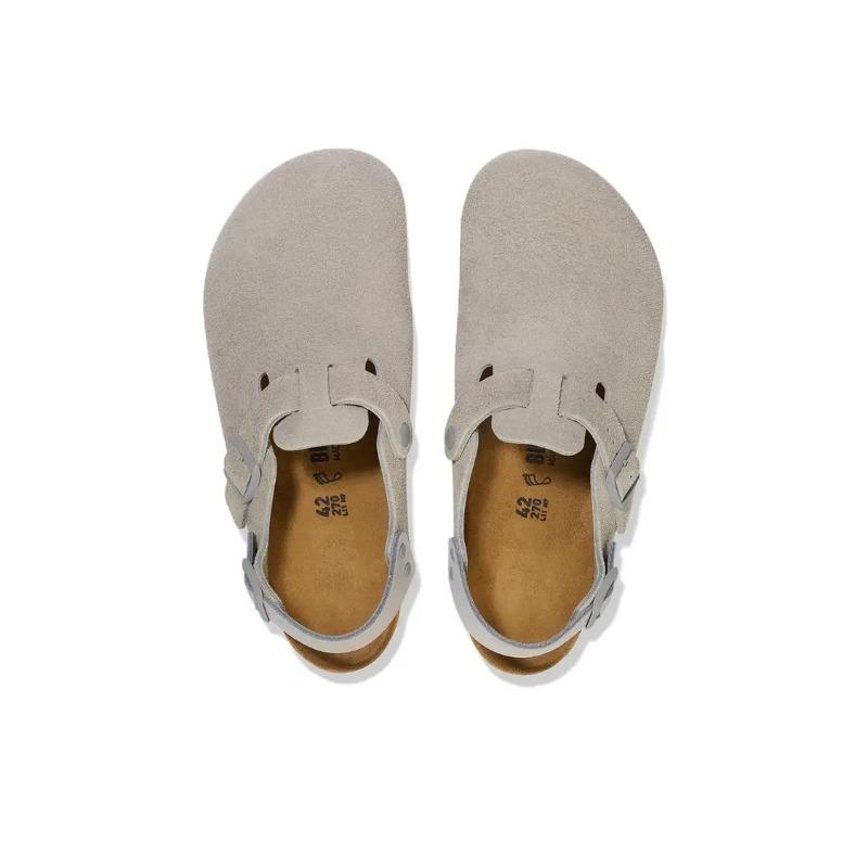 Birkenstock Unisex Daily Wear Versatile Anti-Slip Closed Toe Clogs Gray 1028359