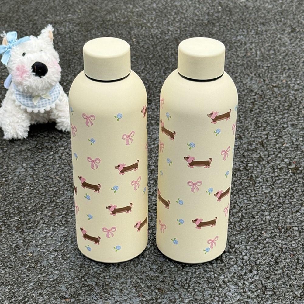 Borraccia Termica da 500ml Bassotto Tazza da Auto Termica Tazza Sottovuoto Carina