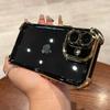 Luxury Transparent Phone Case For iPhone 16 15 14 13 12 11 Pro Max Plus Shockproof Bumper Cover Fundas With Lens Protector