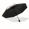Curious George, Monkey Automatic folding umbrella  simple eight rib design, bright color pattern, durable iron frame, ideal for travel and o