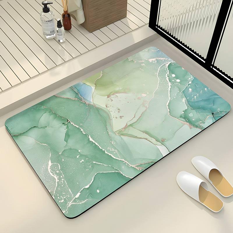 Luxury Diotomite Stone Bath Mat Anti Slip Shower Bathroom Carpet Absorbent Floor Foot Mats Quick Dry Toilet Rug Doormat Washable