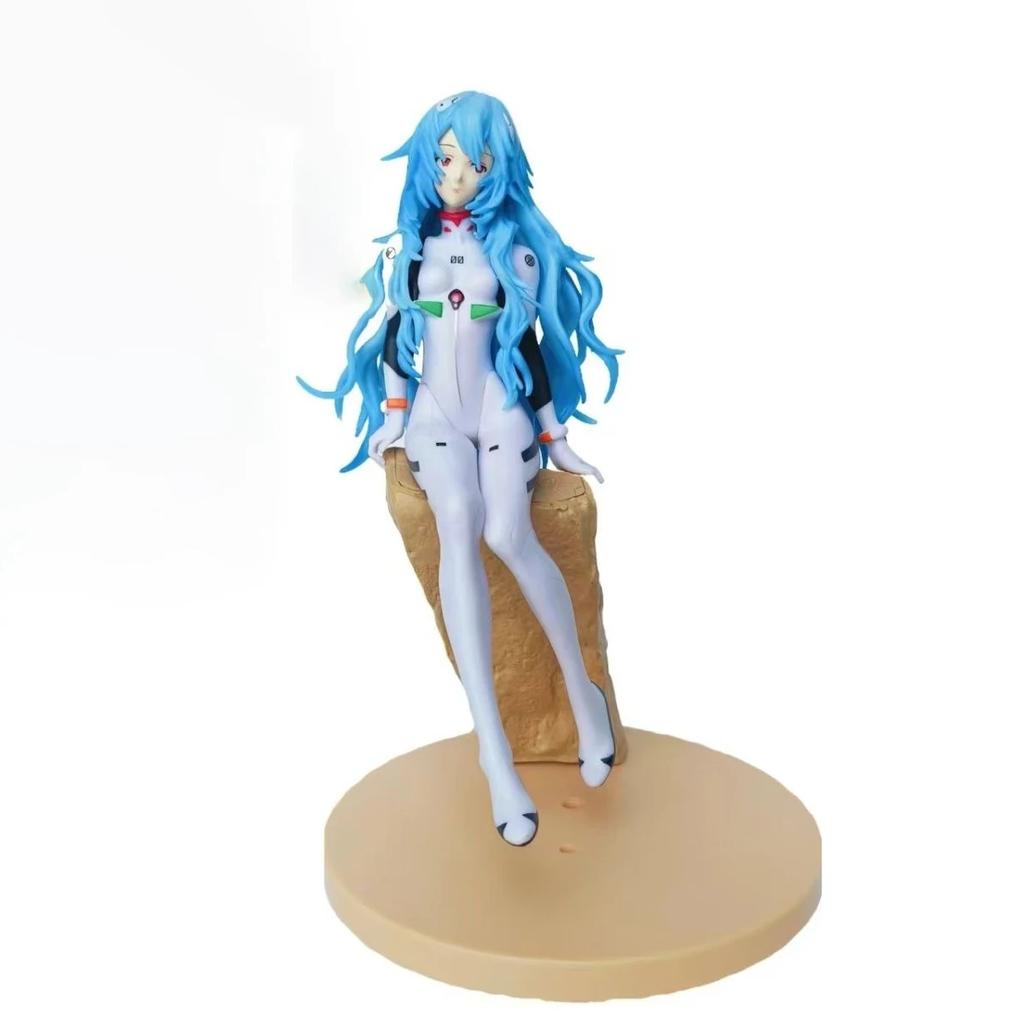 3 Stück EVA Ayanami Rei PVC Actionfiguren - Neu auf Lager Anime Figur Spielzeug Premium Schreibtischornamente für Geburtstags- und Weihnachtsgeschenk