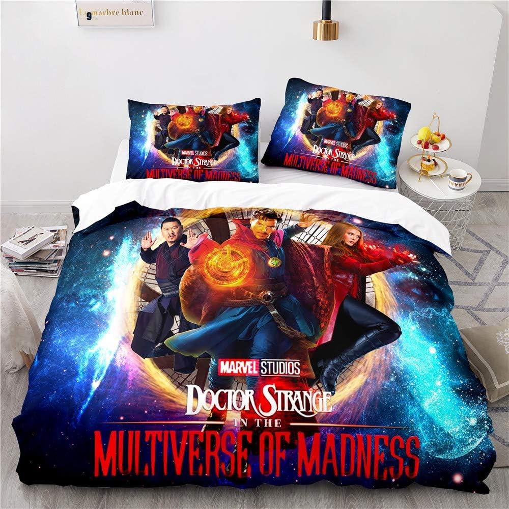 Doctor Strange Bettwäsche-Set Bettbezug-Set Leicht Weich Bettbezug Dekorative Bettwäsche Für Teenager Jungen Mädchen Geschenk Groß