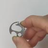 New 3 Colors Titanium Alloy Buckle 20x20mm EDC Key Chain Camping Travel Keychain Outdoor Tool
