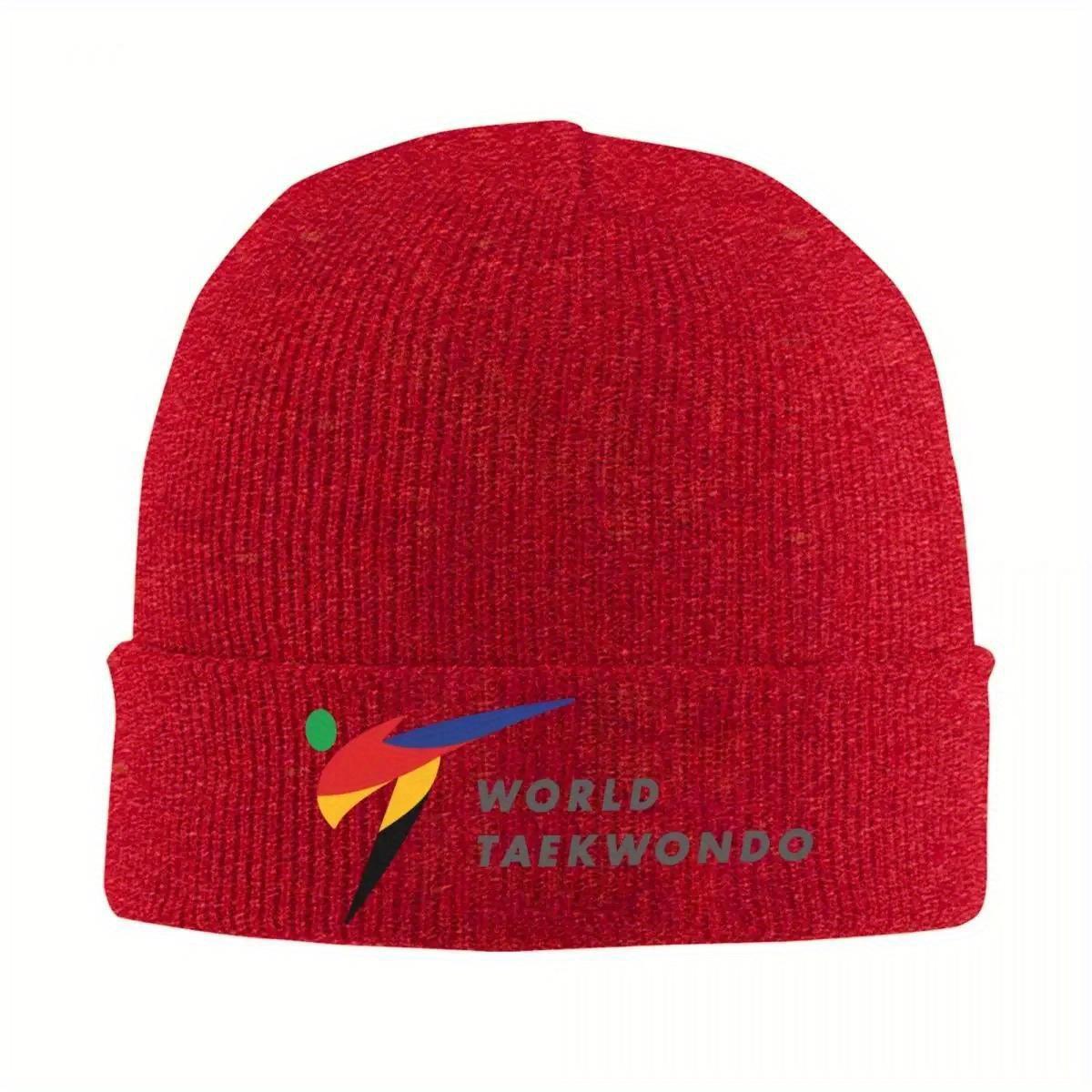 Новая зимняя шапка-бини WTF World Taekwondo Federation, вязаная кепка, повседневная бейсболка