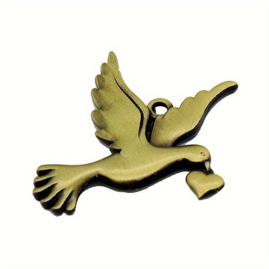 Tauben-Anhänger Schlüsselanhänger Friedenssymbol Schlüsselanhänger Metallanhänger Legierung Schlüsselring Auffälliger Schmuck Einweihungsgeschenk