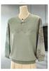New 2026 Spring Style Stand Collar Long-Sleeved Top for Middle-Aged Women – Fashionable and High-End Feel