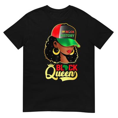Schwarzes Königinnen-T-Shirt Schwarzer Geschichtsmonat Afroamerikanisches T-Shirt