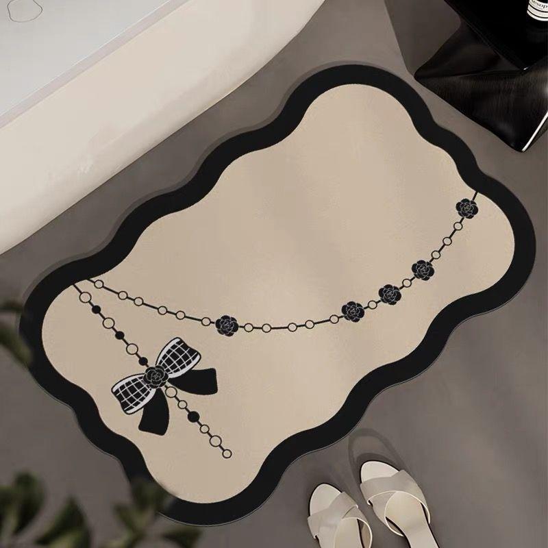 Xiaoxiangfeng Bathroom Diatom Mud Floor Mat Bathroom Door Water Absorption Anti-slip Mat Household Wear-resistant Quick-drying Door Mat