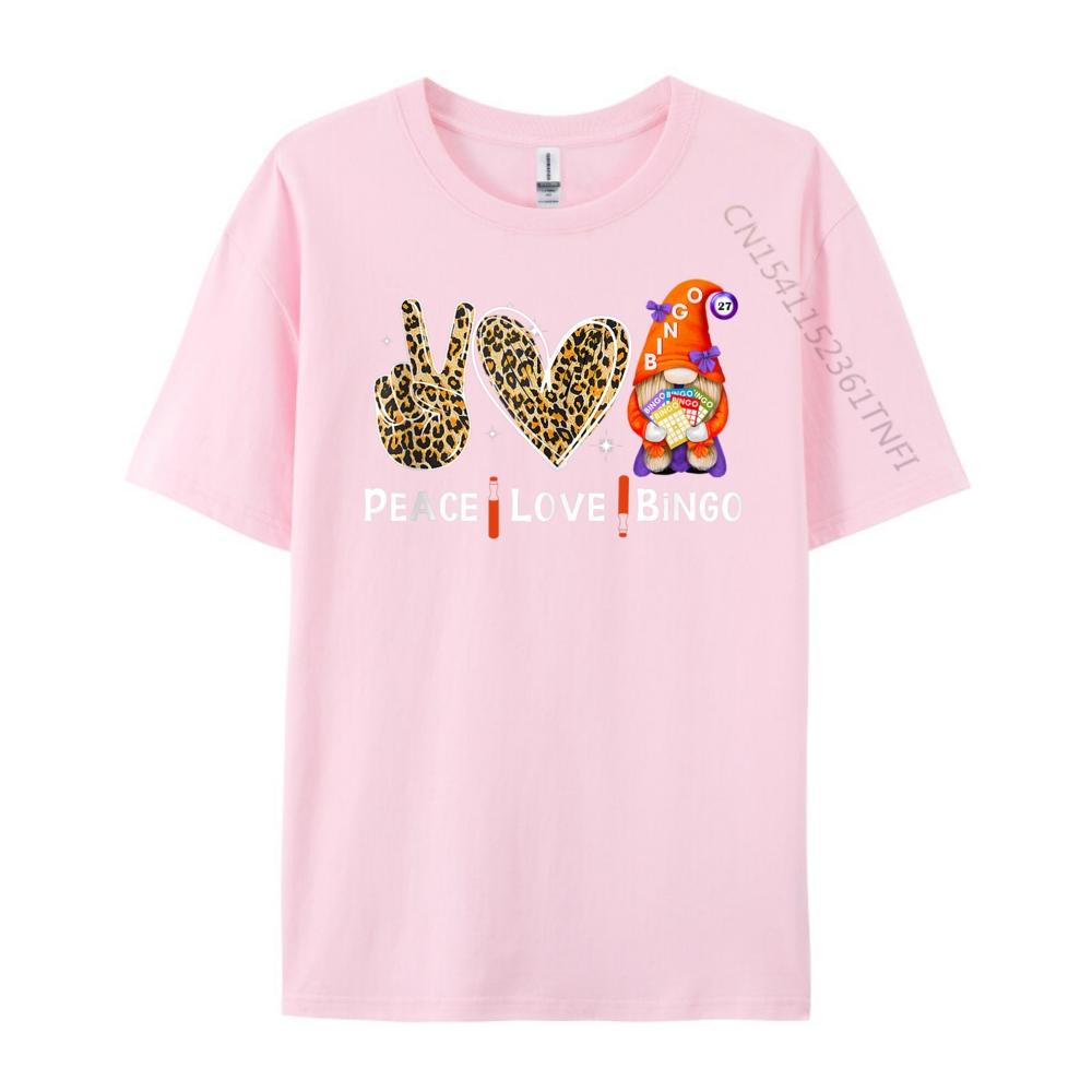 Peace Love Bingo Oversized T Shirt Unisex TShirts Tshirt Loose Graphic Tees New Shirts And TShirts Luxury Clothing