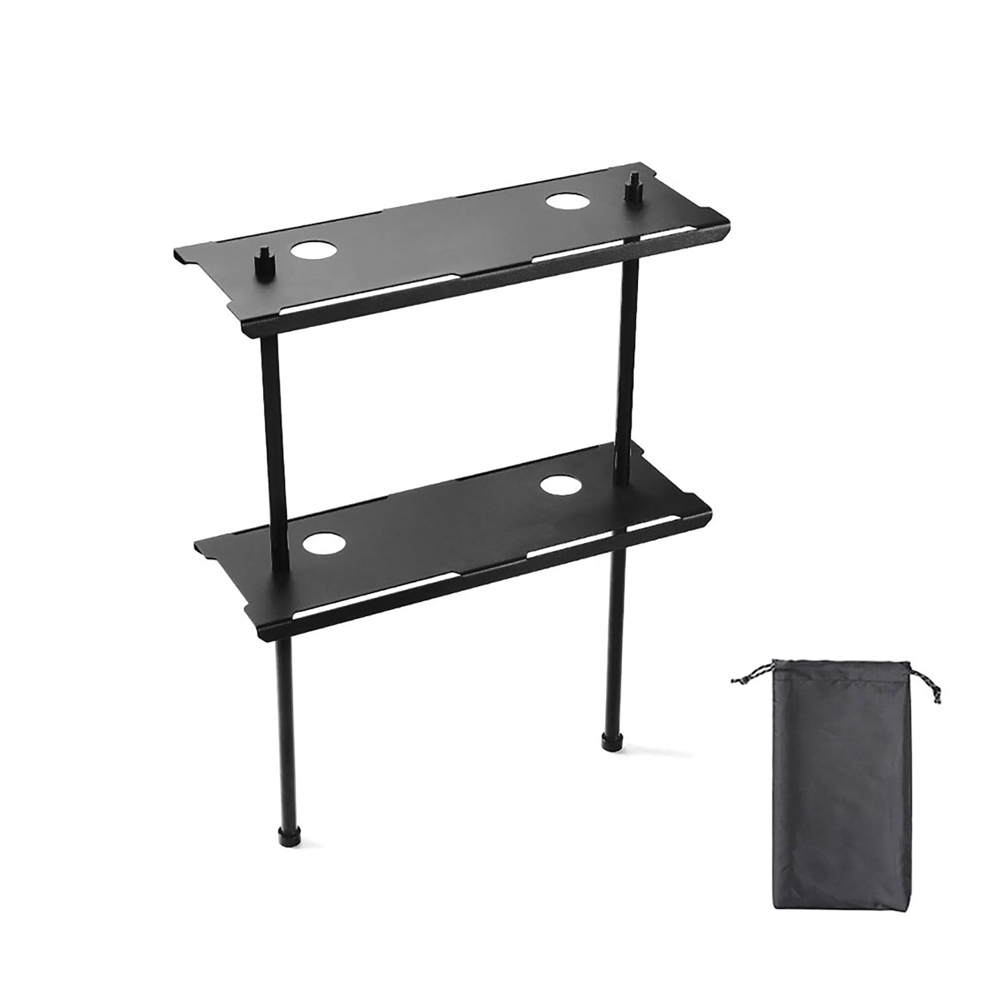 

Cancamper Field Rack Shelf Camping Bonfire Outdoor f2410 Camping Rack Outdoor Table Layer (2 Shelf)