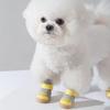 4pcs/set Anti-slip Mesh Dog Shoes Wear-resistant Pet Sneakers Dog Going Out Shoes Dogs Boots Autumn