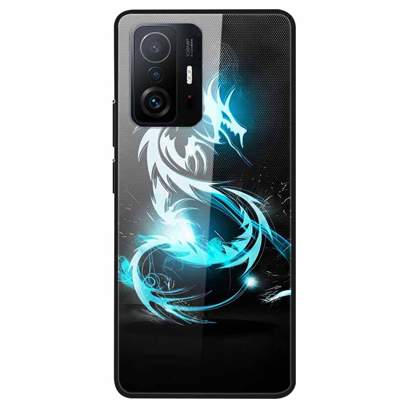 For Xiaomi 11T Tempered Glass Case Soft Bumper Hard Funda For Xiaomi mi 11T Pro Phone Case 11 T 11T Pro 11TPro Back Cover Shells