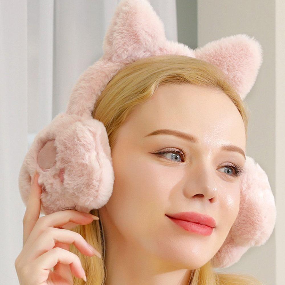 Cartoon Warm Ear Muffs Thickened Plush Ear Protection Accessories Plush Ear Cover  Women Girls