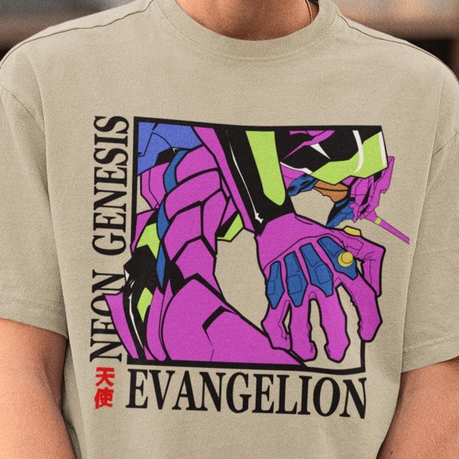 Retro Evangelion Shirt - EVA Tshirt,Rei Ayanami,Evangelion Sweater,Anime Cosplay Merch 2XL