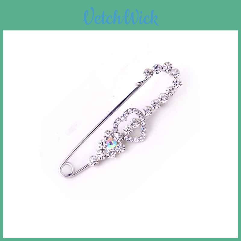 Elegant Women Fashion Crystal Rhinestone Butterfly Corsage Jewelry Brooch