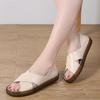 Korean Style Women's Cross Strap Sandals - Large Sizes for Mothers and Pregnant Women