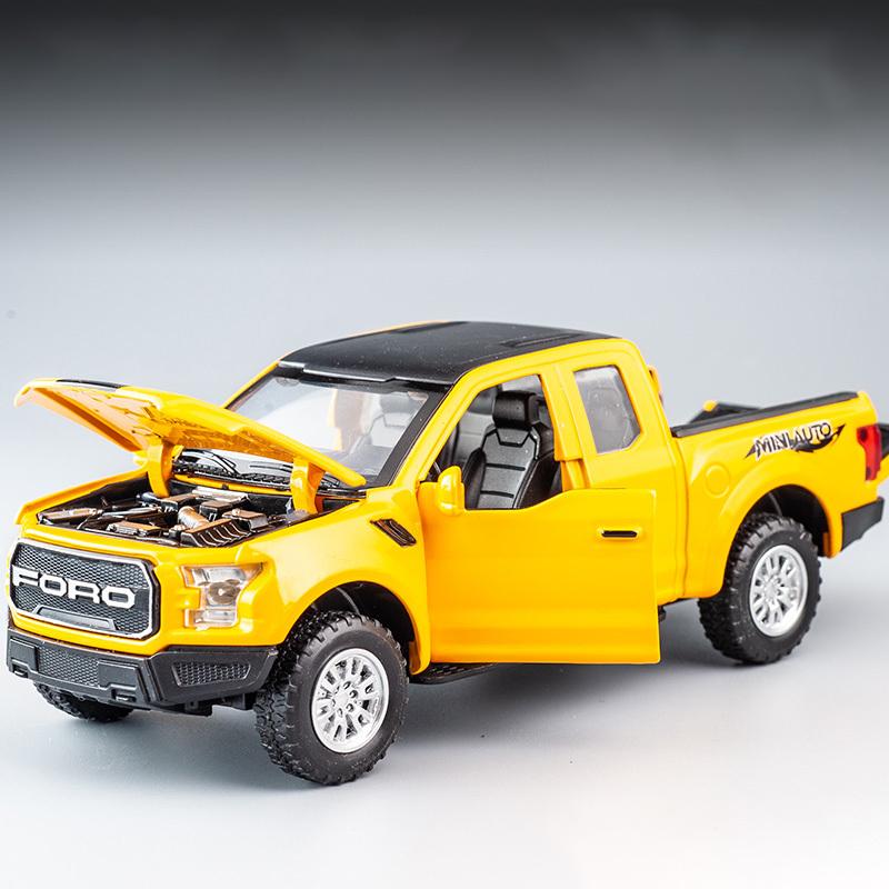1:32 F150 Modèle de Voiture en Alliage Moulé Sous Pression Avec Son Lumière Voiture à Tirer Jouets Cadeaux Modèle de Voiture en Alliage Moulé Sous Pression Collectionnable