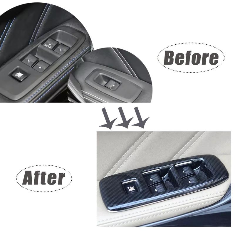 4pcs For Ford Ranger Everest Endeavor 2015 2016 2017 2018     Window Switch Panel Frame Covers Trim Stickers