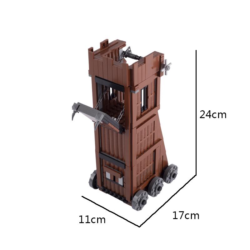 MOC Medieval Scene Building Blocks Military Camp Viking Warrior Soldiers Tent Outpost Pirate Ship Stable Castle Wall Bricks Toy