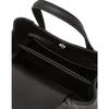 Dcba6e555bk [ria] Black Cowhide Flower Charm Tote Bag S