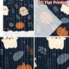 2D FLAT PRINTING 2pcs Curtains (Without Rod) Halloween Ghosts and Pumpkins (2) Easter Festival Minimalist Curtains Yarn Curtains
