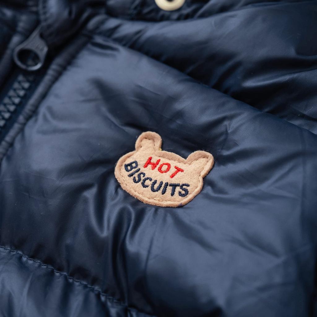 Miki House Hot Biscuits Gooseley Material Baby Boys and Navy Jumper, Kids' Clothes, Girls, 80cm, Blue, 73-3704-381