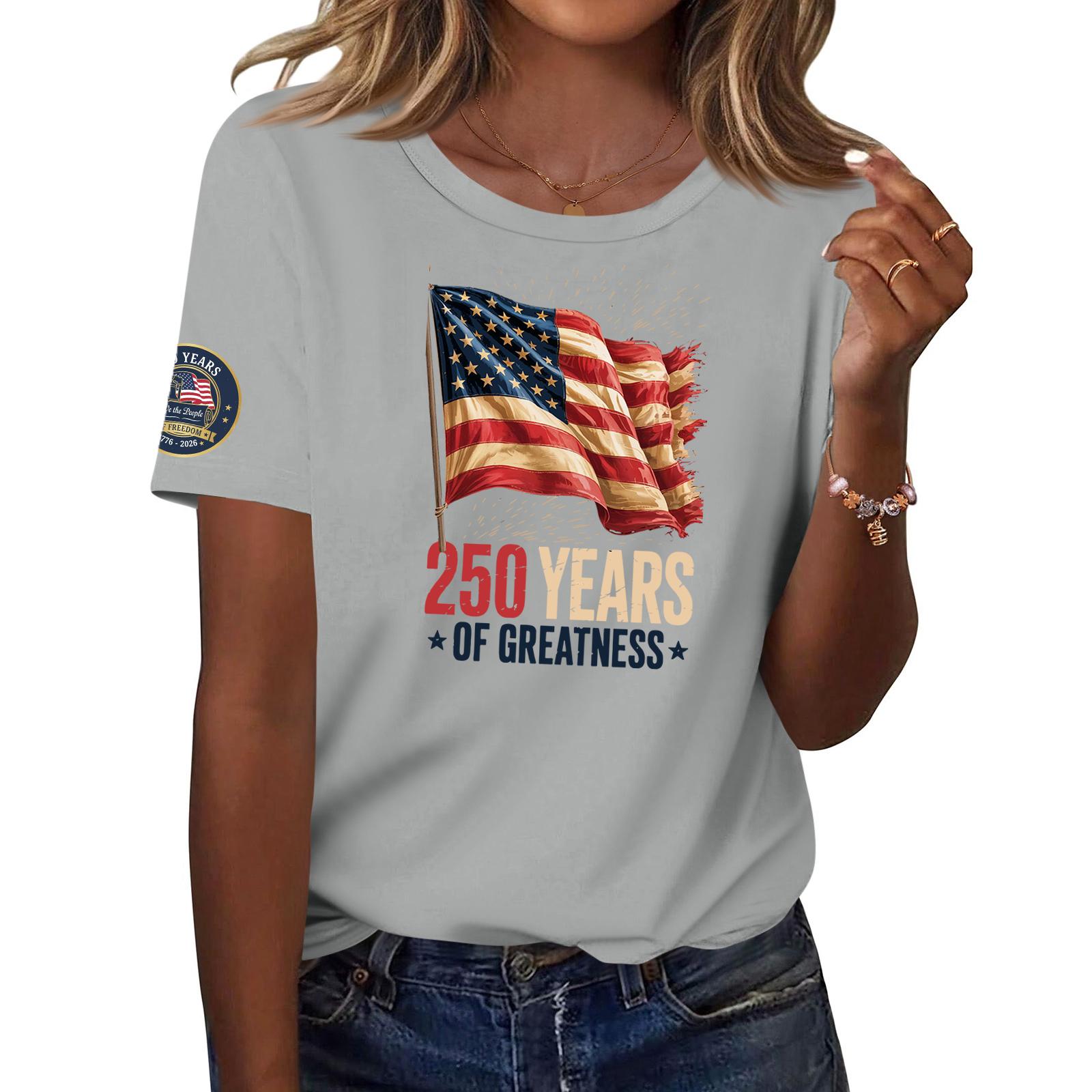 

Women s Fashion Casual Printed Short Sleeve Round Neck Pullover Tops XXL